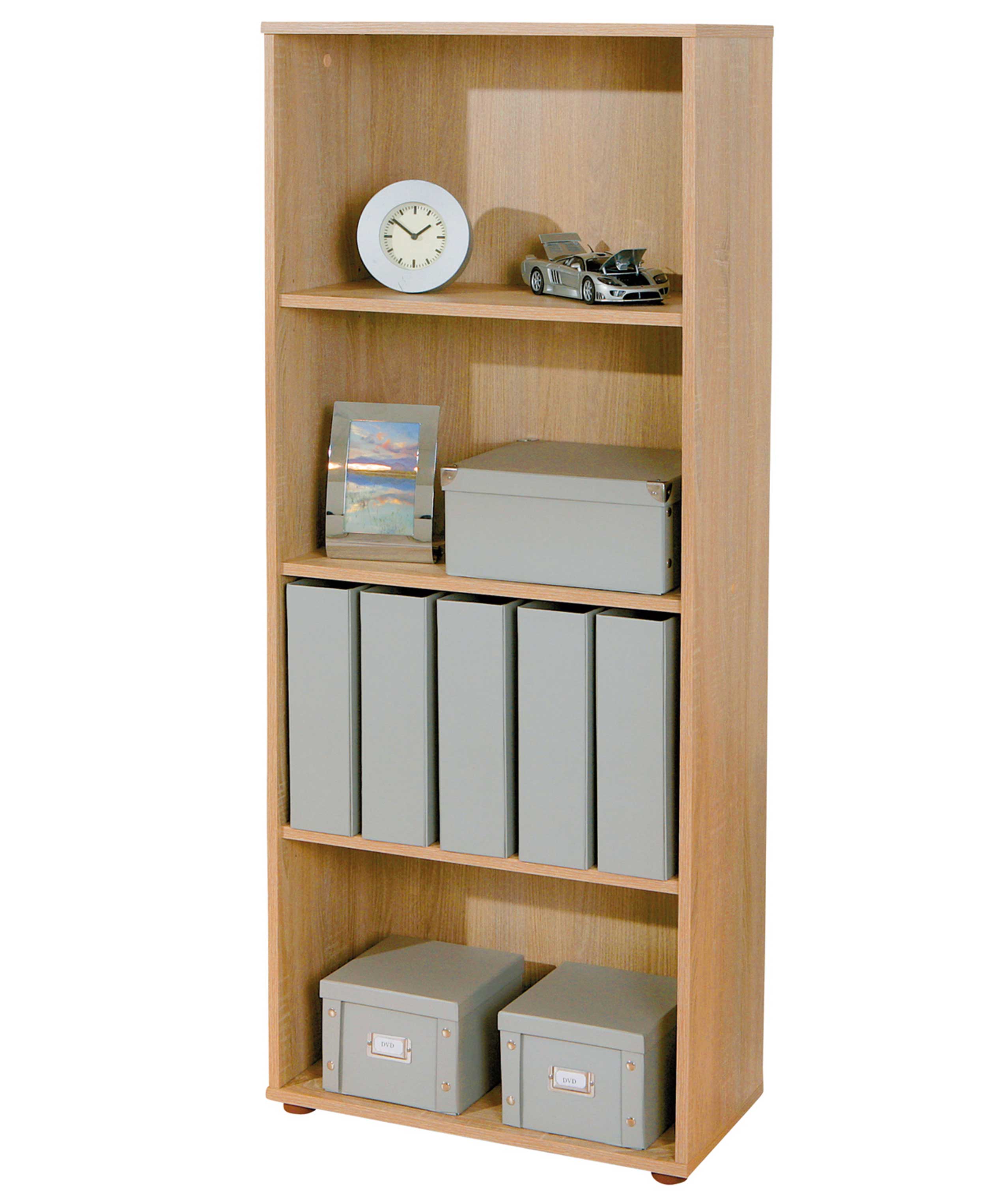 Bibliothèque Parini 4 compartiments - chêne - Image 9