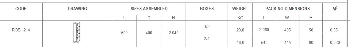 Bibliothèque Robin 60cm - blanc - Image 2