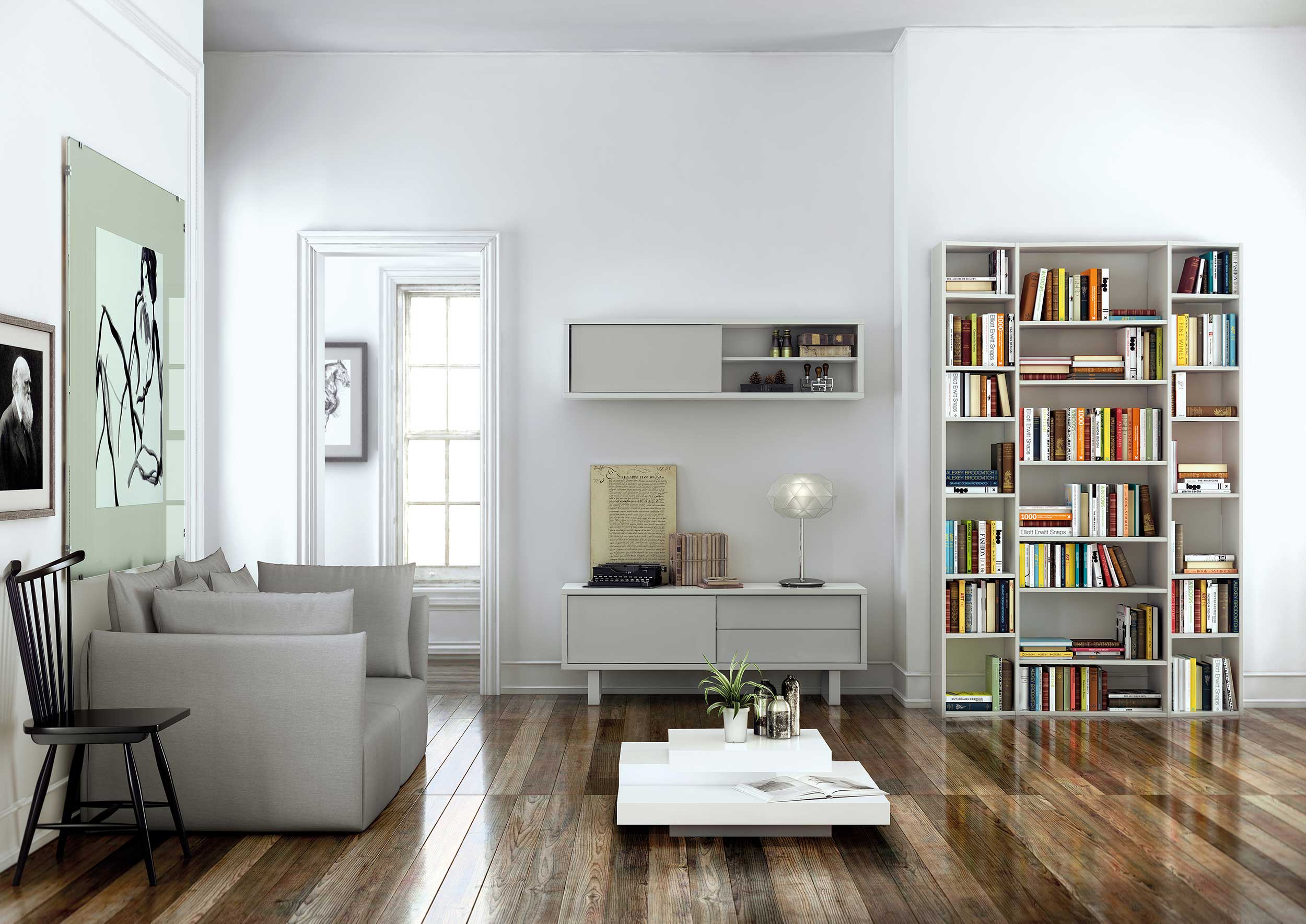 Bibliothèque Varna modèle 2 - blanc - Image 6