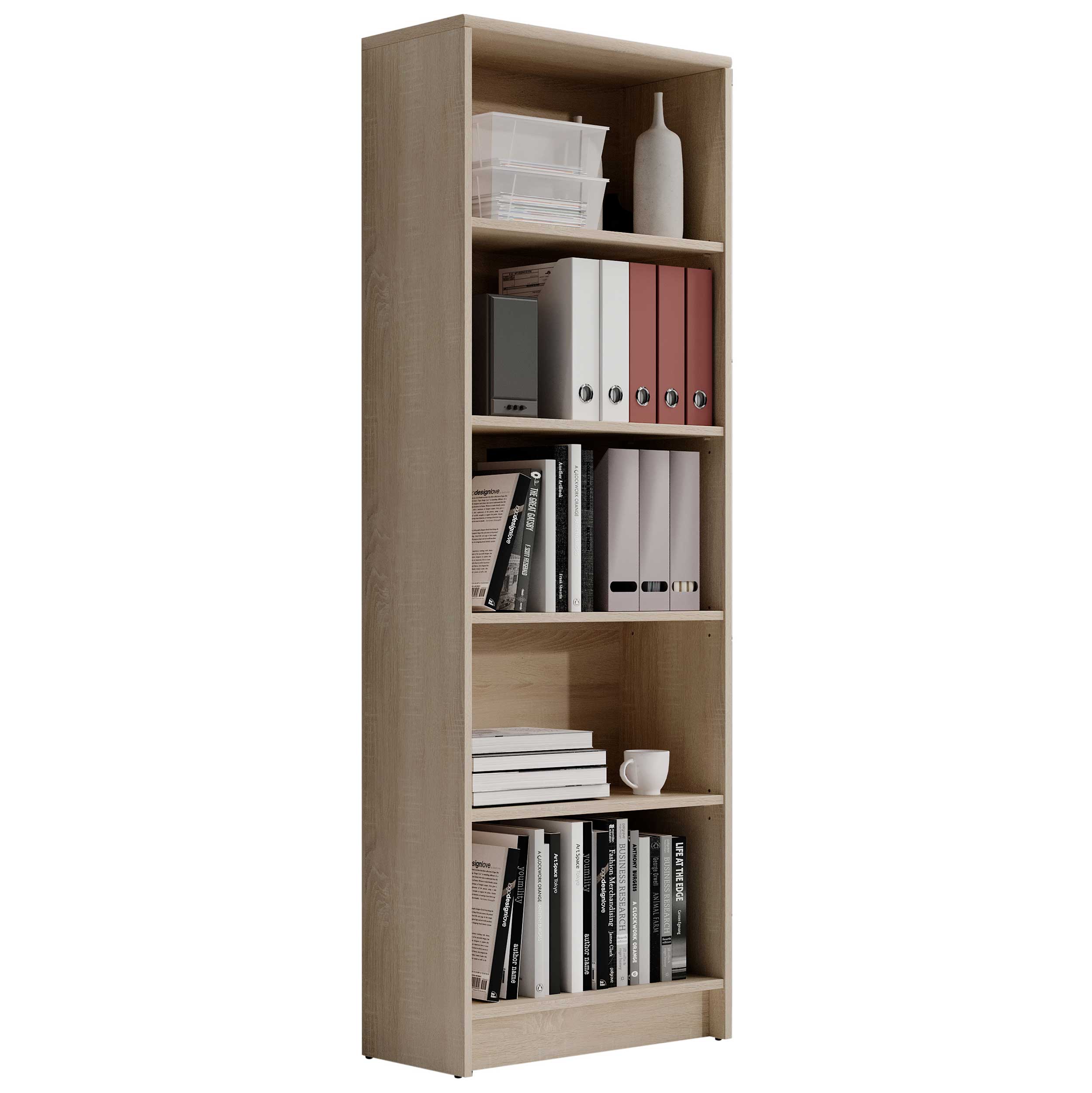 Bibliothèque Viviane 60x172cm - chêne - Image 3