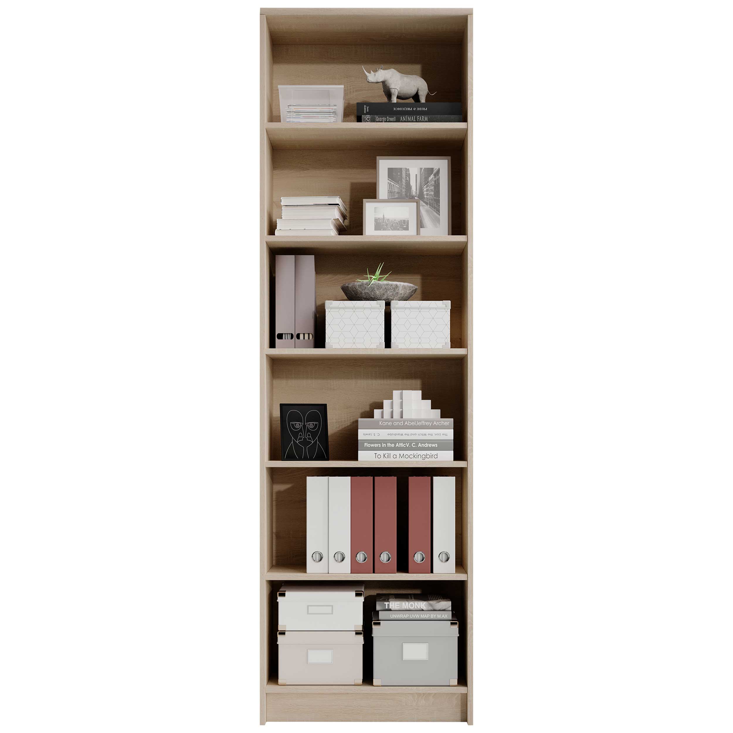 Bibliothèque Viviane 60x202cm - chêne - Image 6