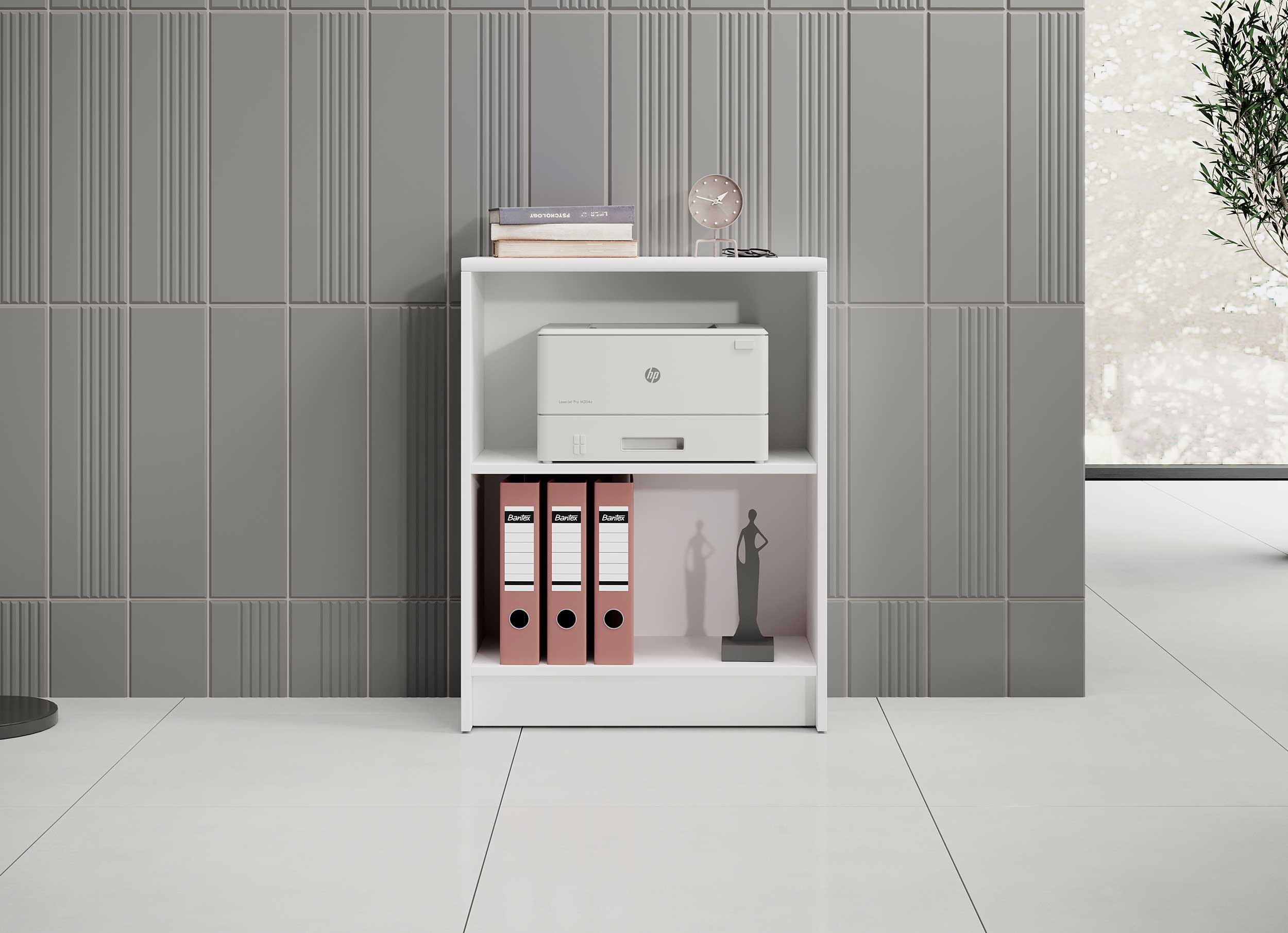 Bibliothèque Viviane 78x60 cm - blanc - Image 6