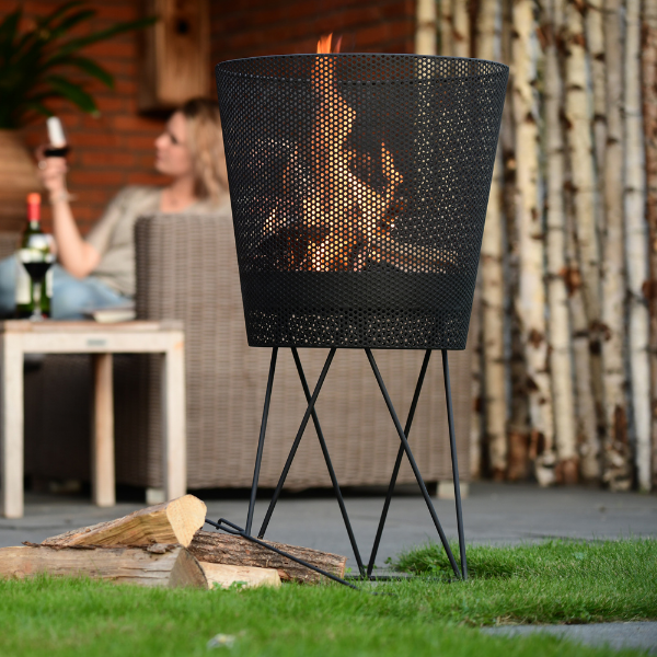 Brasero Amare 45x80cm acier - noir - Image 2