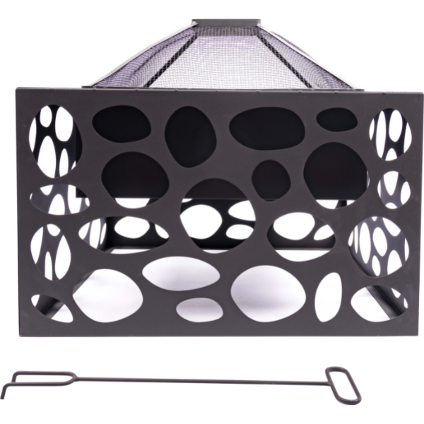 Brasero avec barbecue Majka acier - noir - Image 4