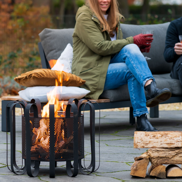 Brasero Custer 55cm acier - noir - Image 2