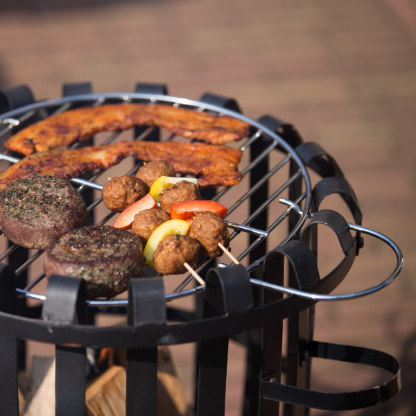 Brasero Daley avec gril 40cm acier - noir - Image 2