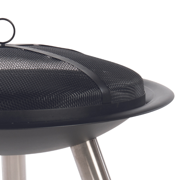 Brasero Tiago 76cm acier et rvs - noir - Image 3