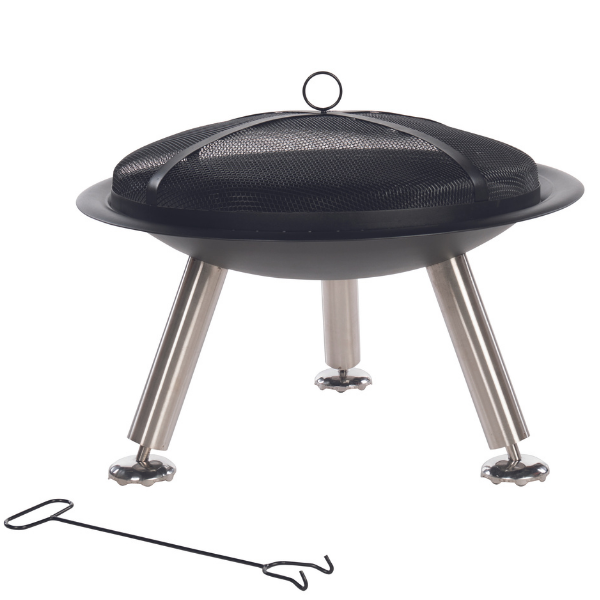 Brasero Tiago 76cm acier et rvs - noir - Image 6