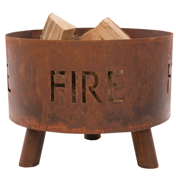 Brasero Tirza 50cm acier - rouille - Image 3