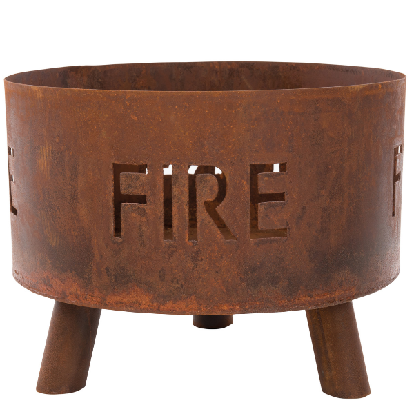 Brasero Tirza 50cm acier - rouille - Image 4