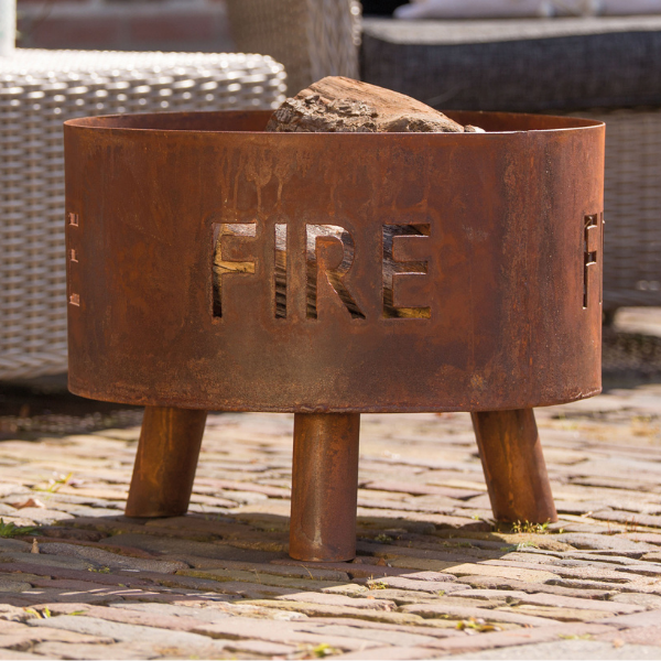 Brasero Tirza 50cm acier - rouille