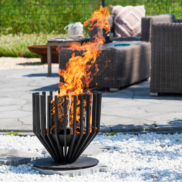 Brasero Washington Ø44x43cm en acier - noir - Image 2