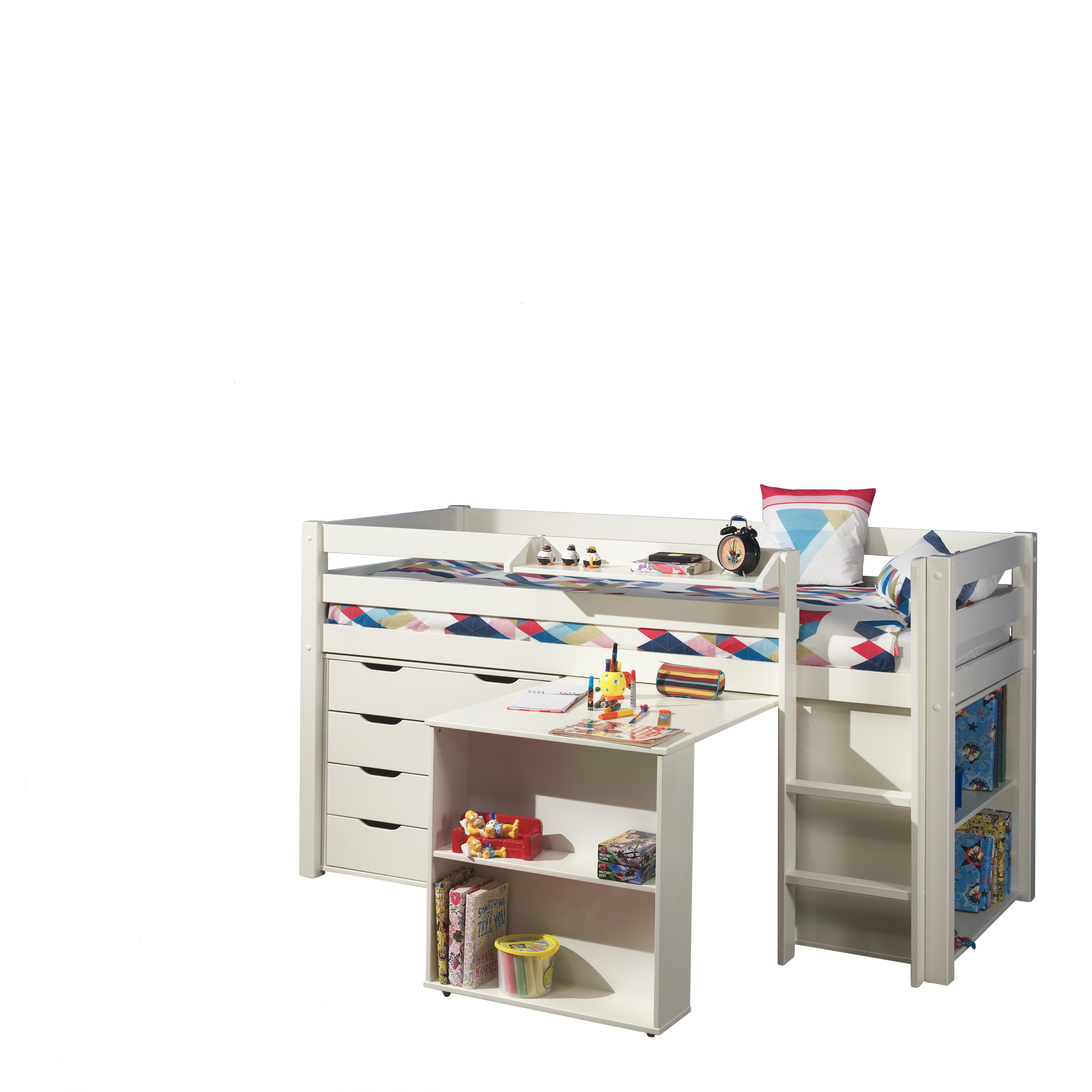 Bureau à rallonge Charlotte - blanc - Image 2