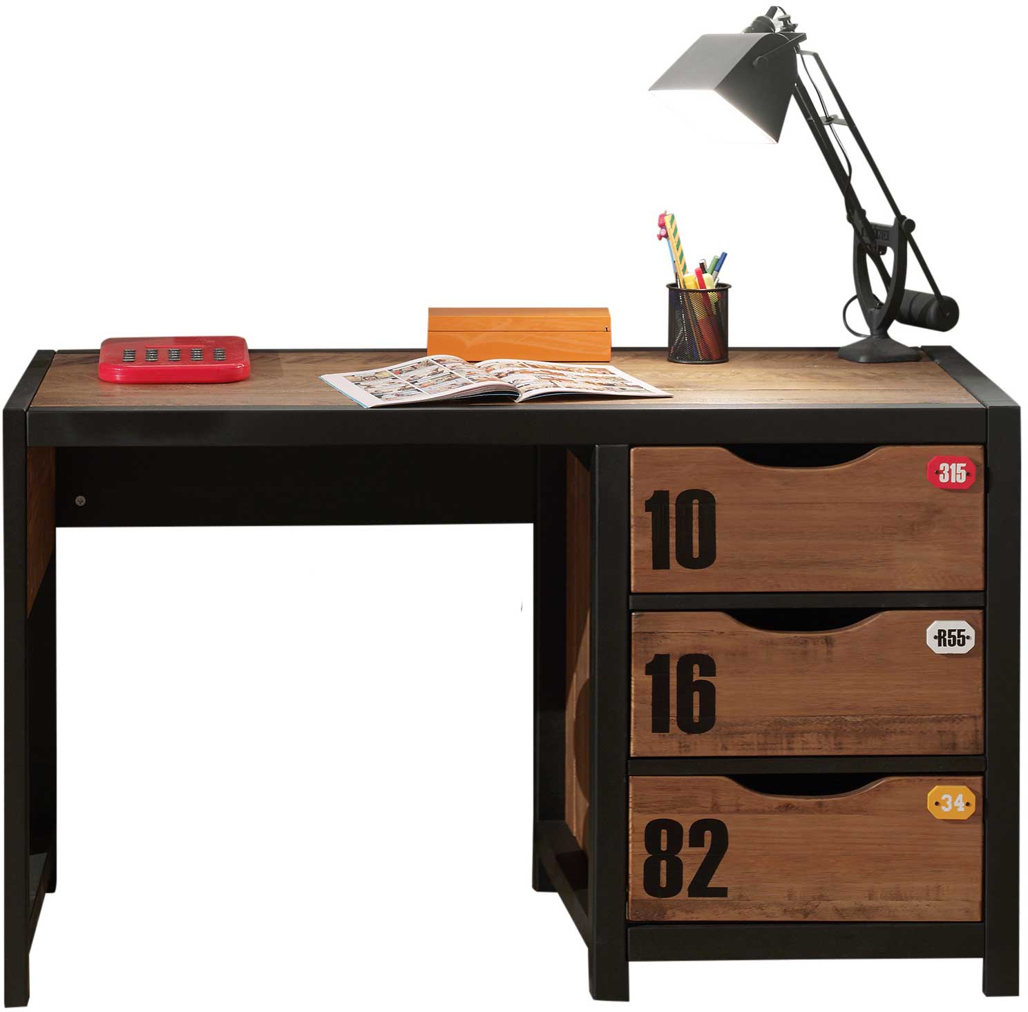 Bureau Alex 130 cm - industriel - Image 2