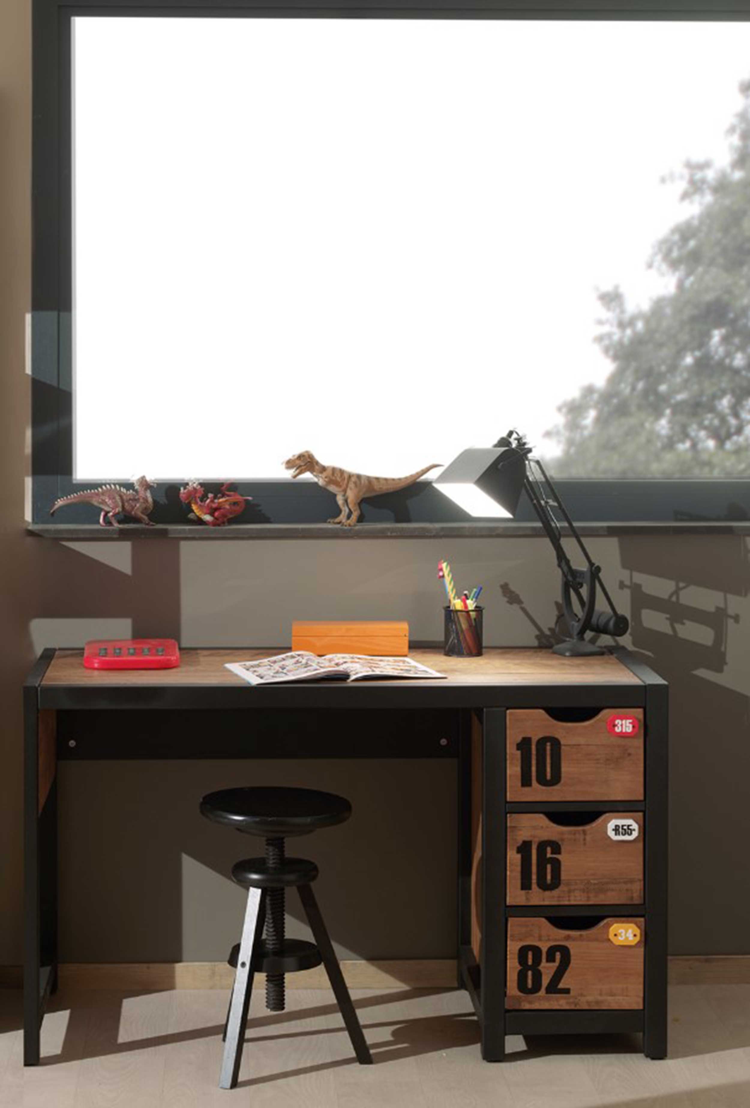 Bureau Alex 130 cm - industriel - Image 4