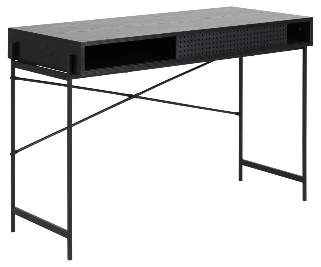 Bureau Angèle 110cm 1 porte - noir - Image 4