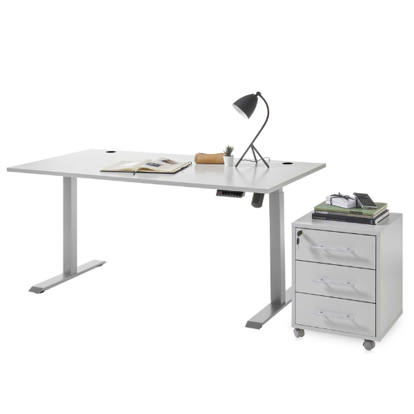 Bureau assis debout Sonra électrique - gris - Image 2