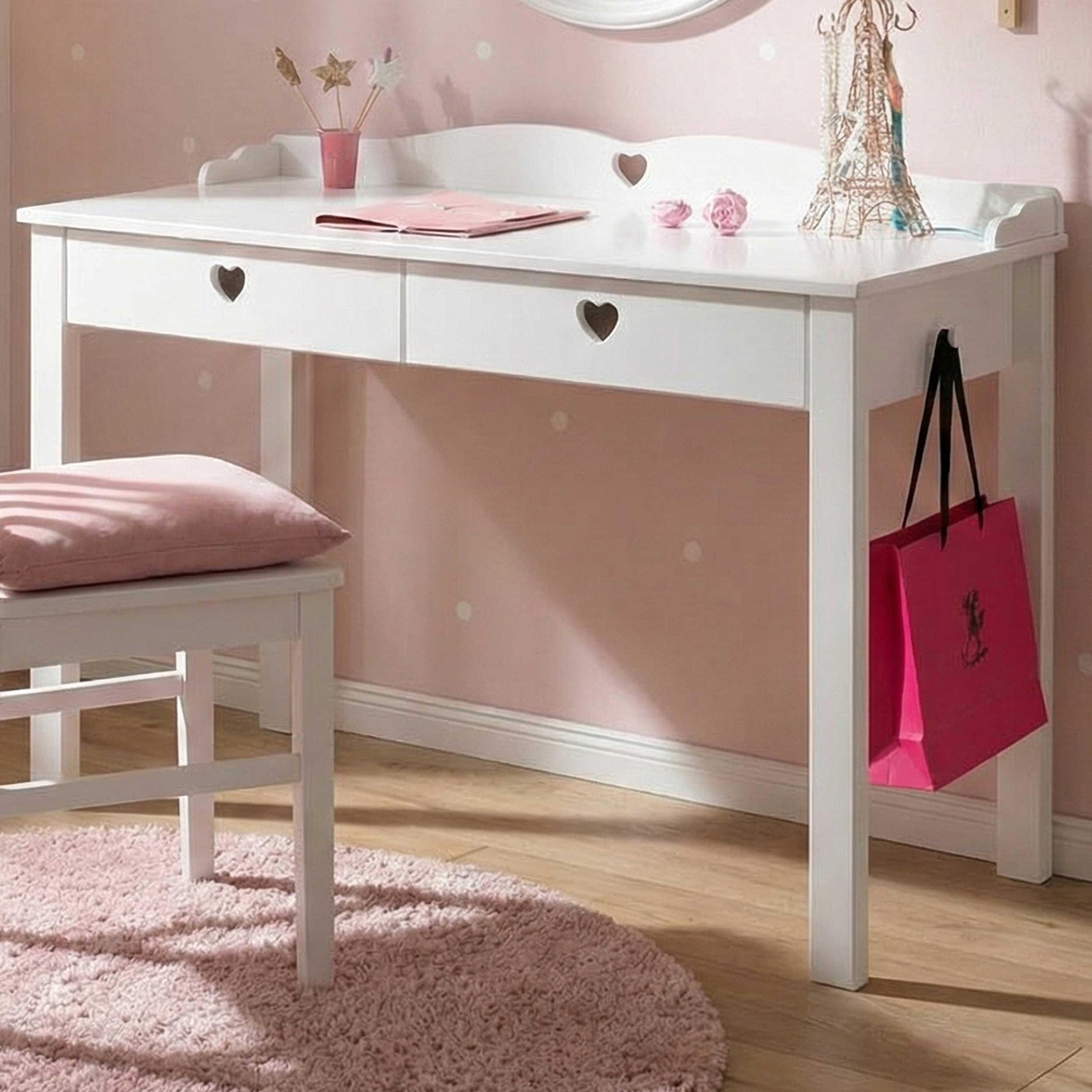 Bureau enfant Amori 130 cm - blanc - Image 2