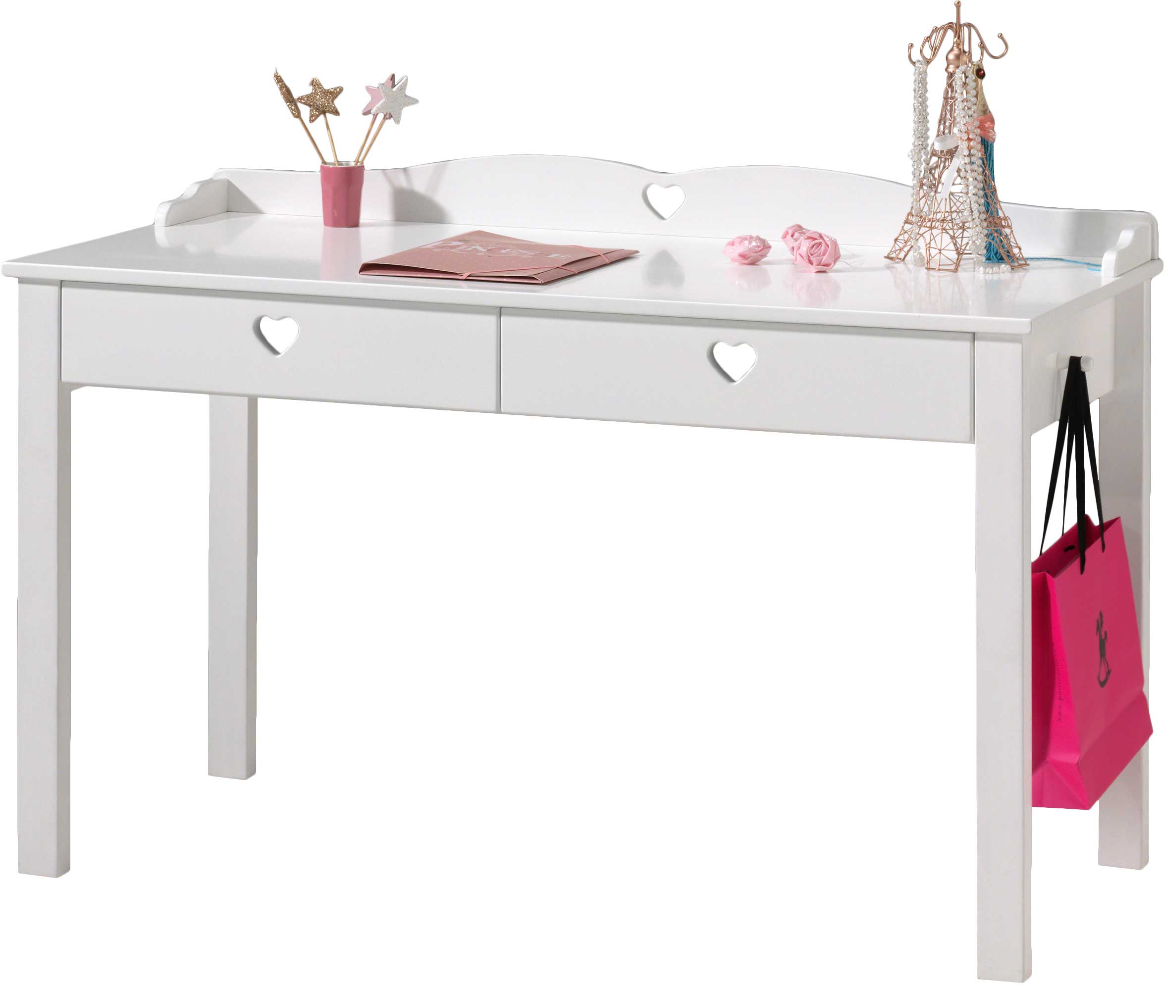 Bureau enfant Amori 130 cm - blanc - Image 4