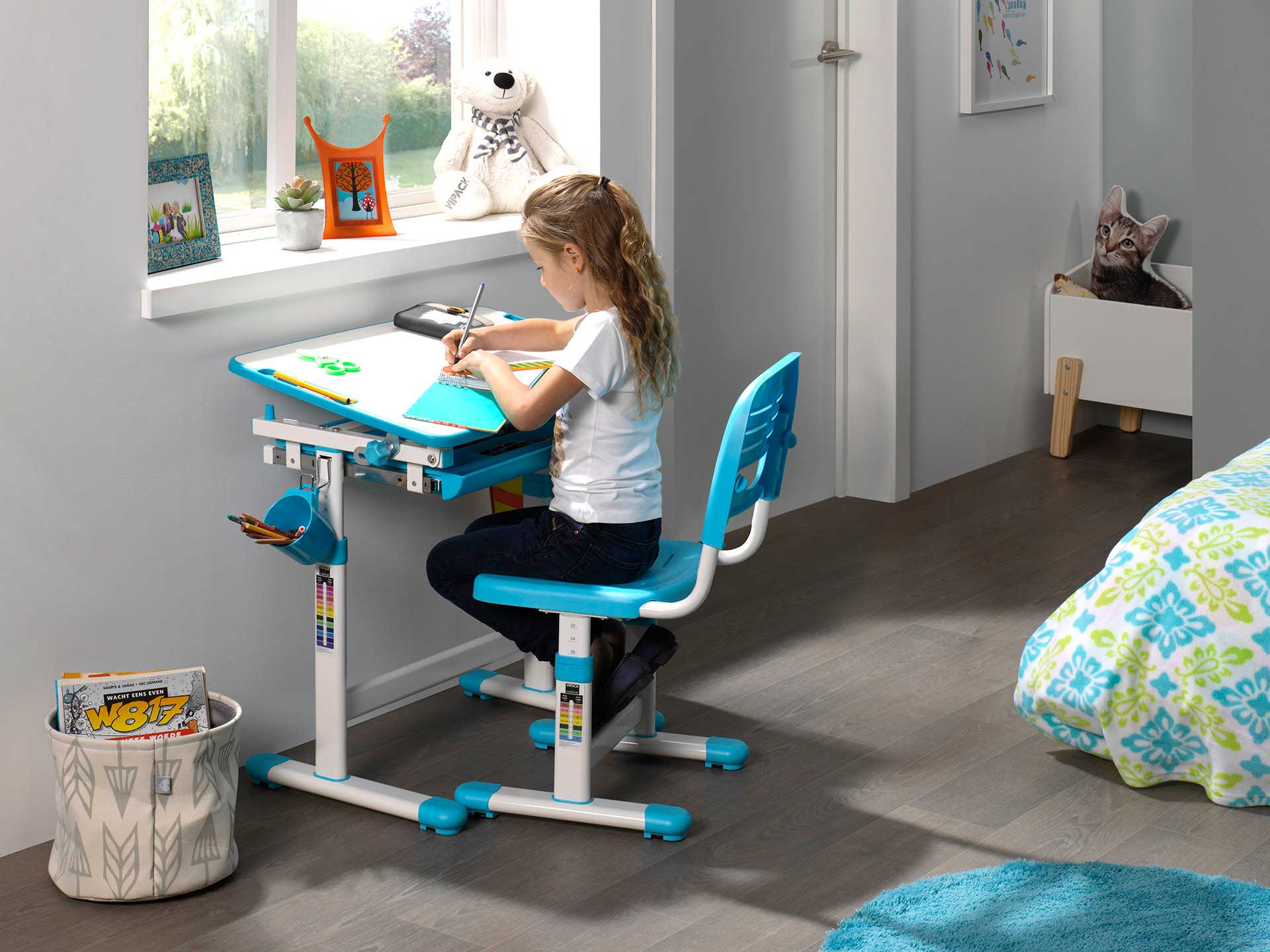 Bureau enfant Comfortline 201 - bleu - Image 5