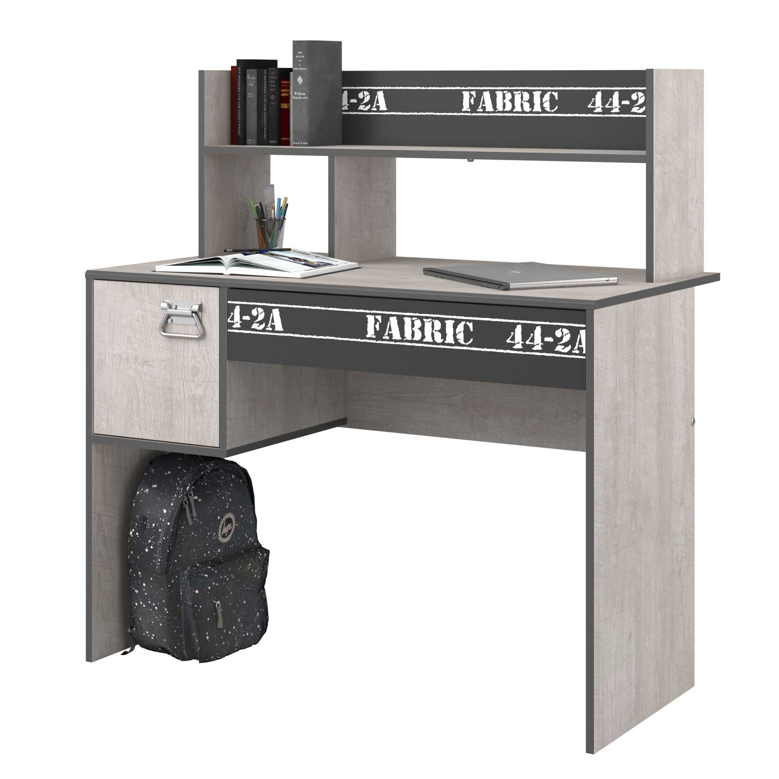 Bureau enfant Fabien Industriel - gris - Image 6