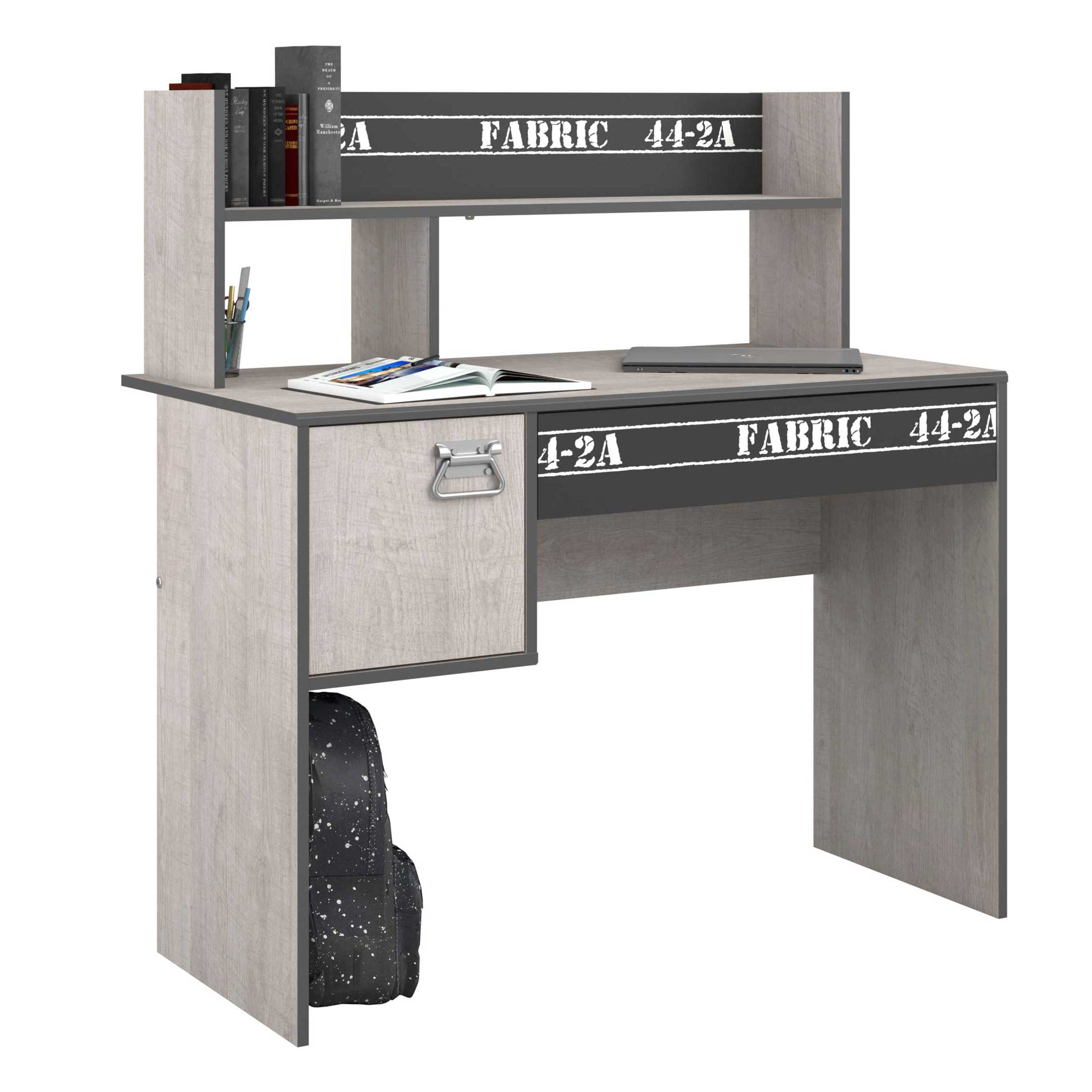 Bureau enfant Fabien Industriel - gris - Image 7