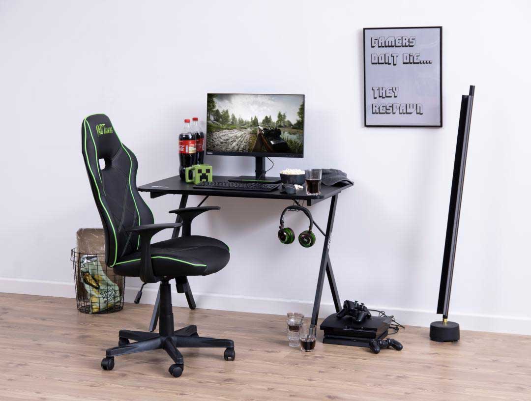 Bureau gamer Bowser 100cm - noir - Image 10