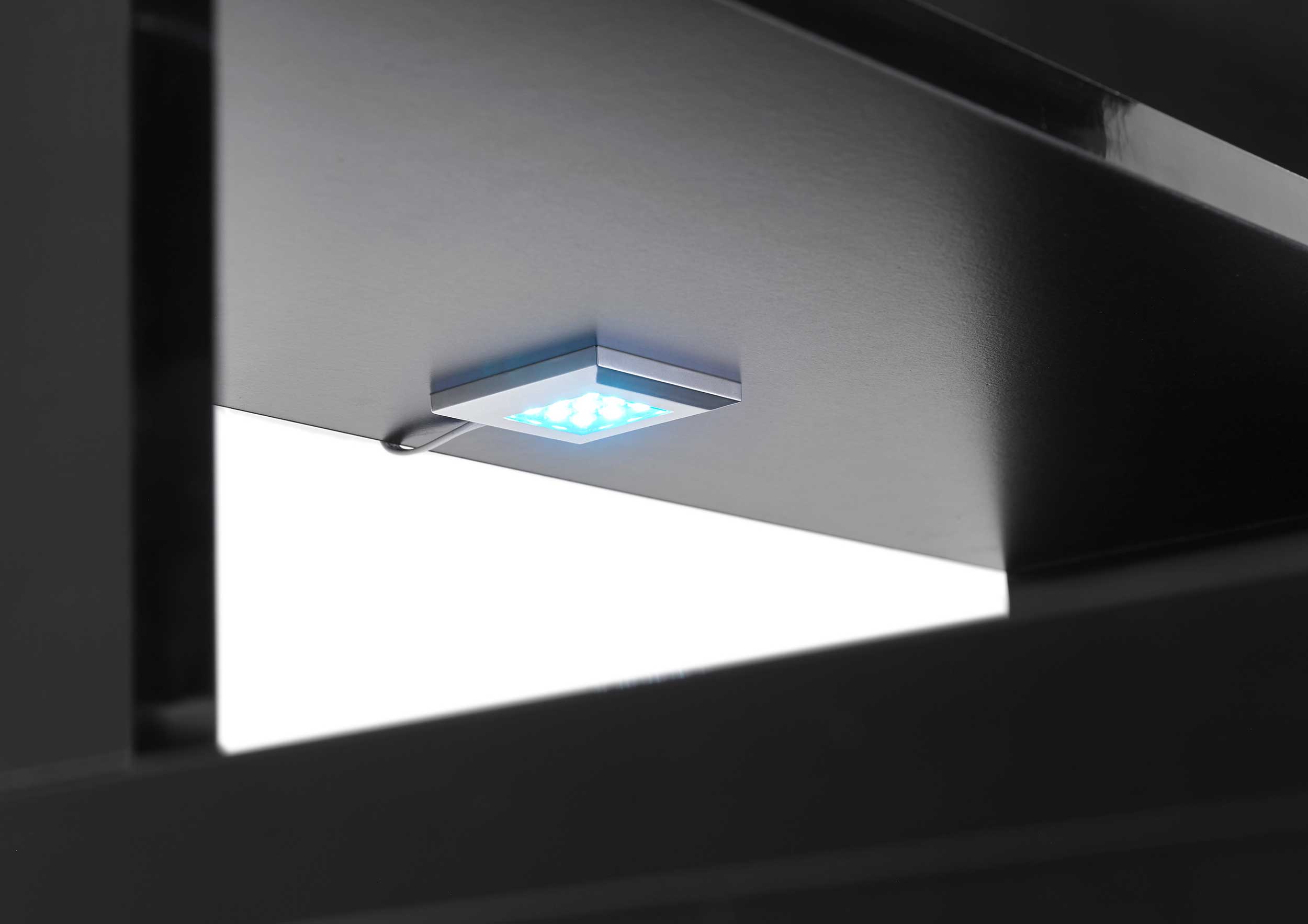 Bureau gaming Tudi éclairage compris - noir - Image 5