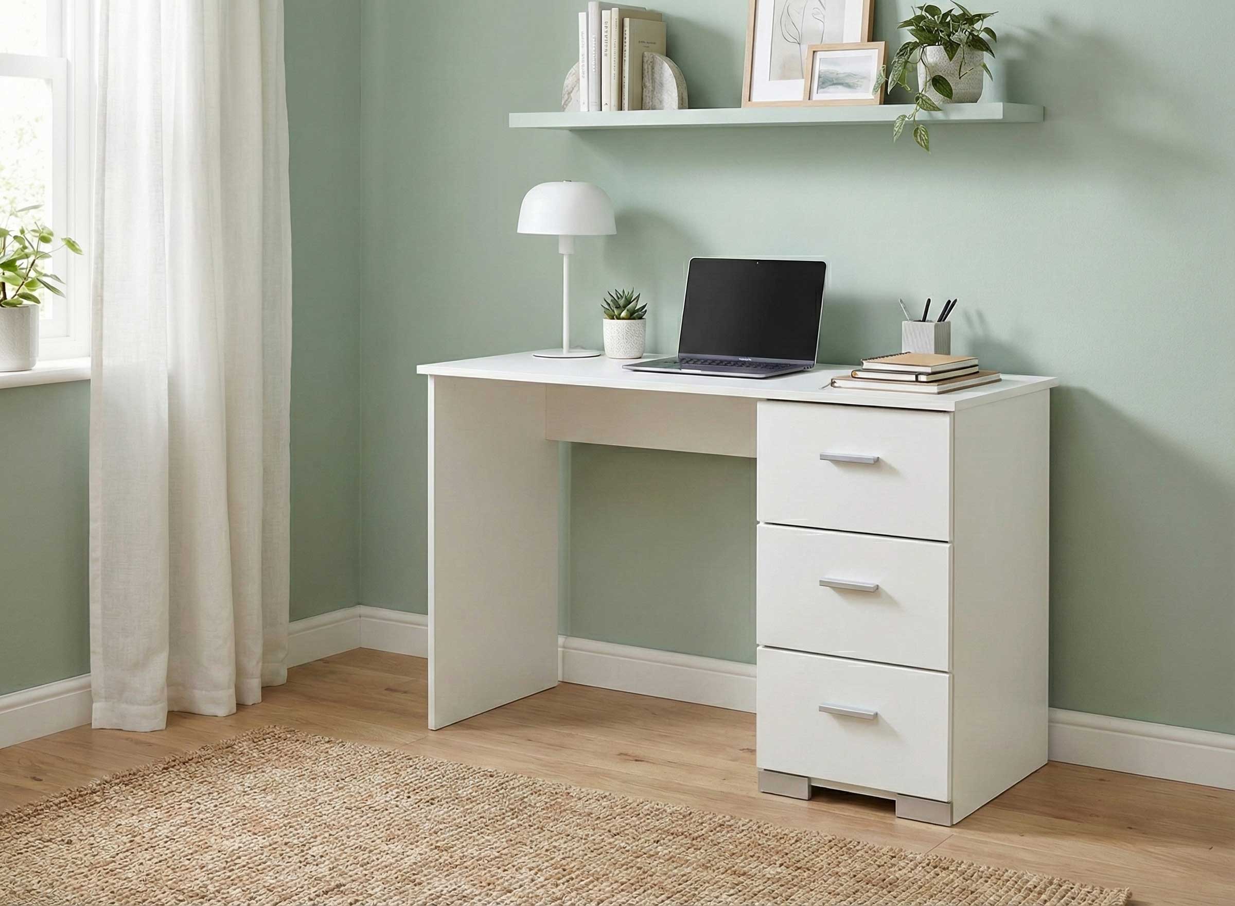 Bureau Gemma 120cm - blanc - Image 4