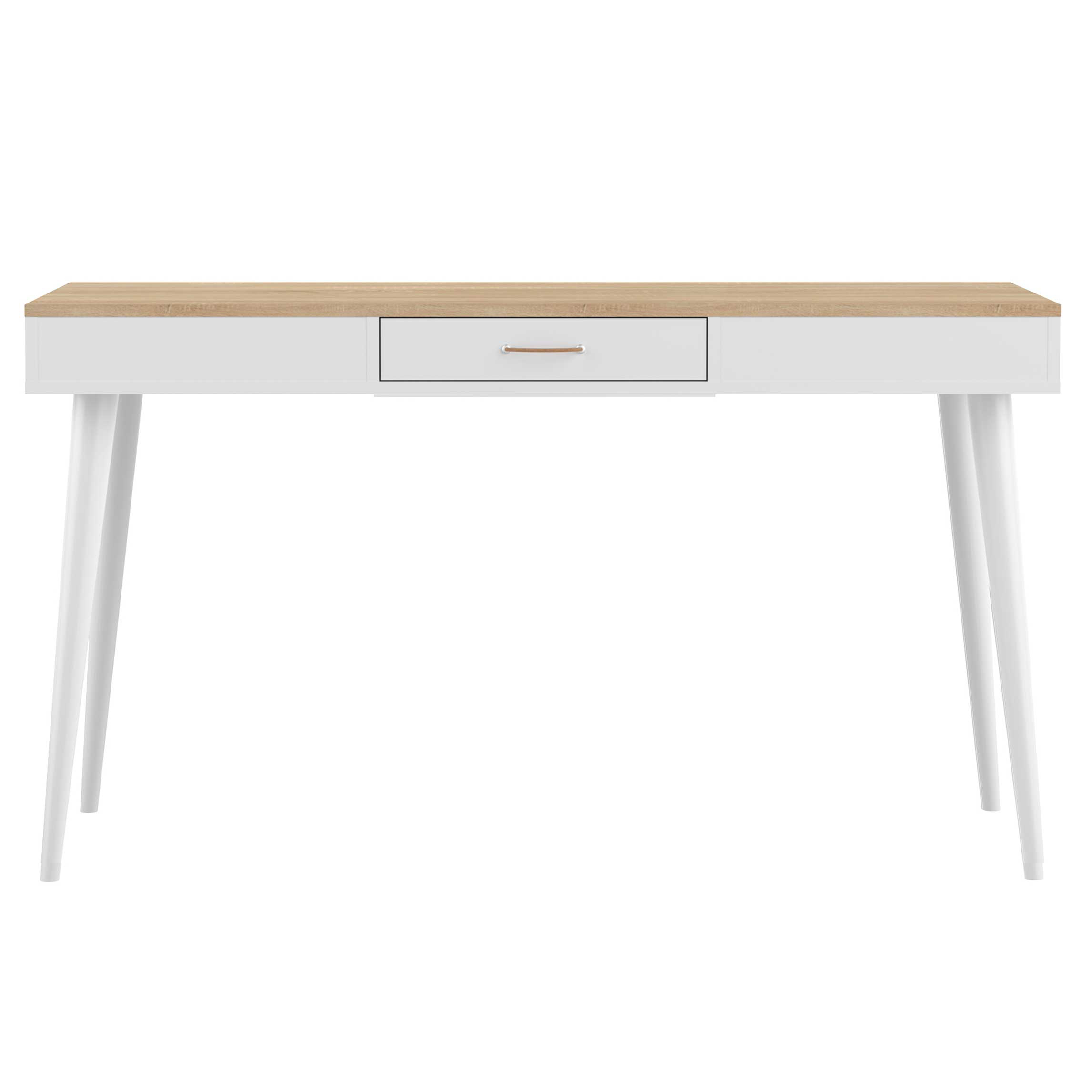 Bureau Horizon 134cm - chêne/blanc - Image 9