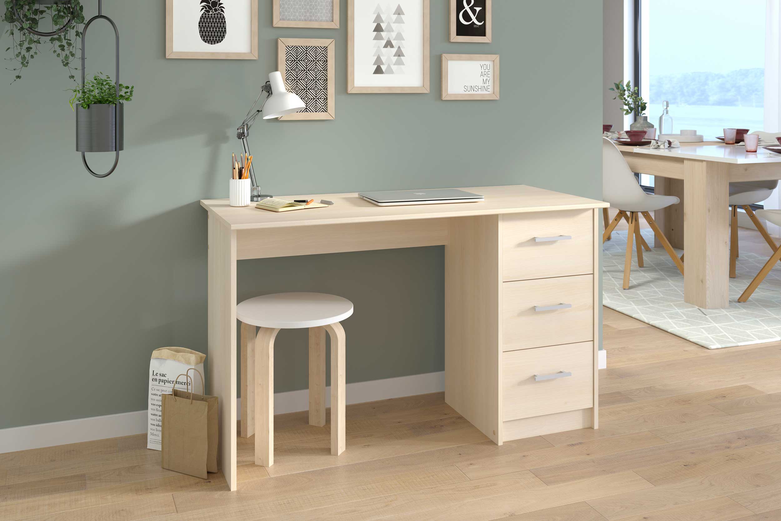 Bureau Infinity 121cm - acacia - Image 2