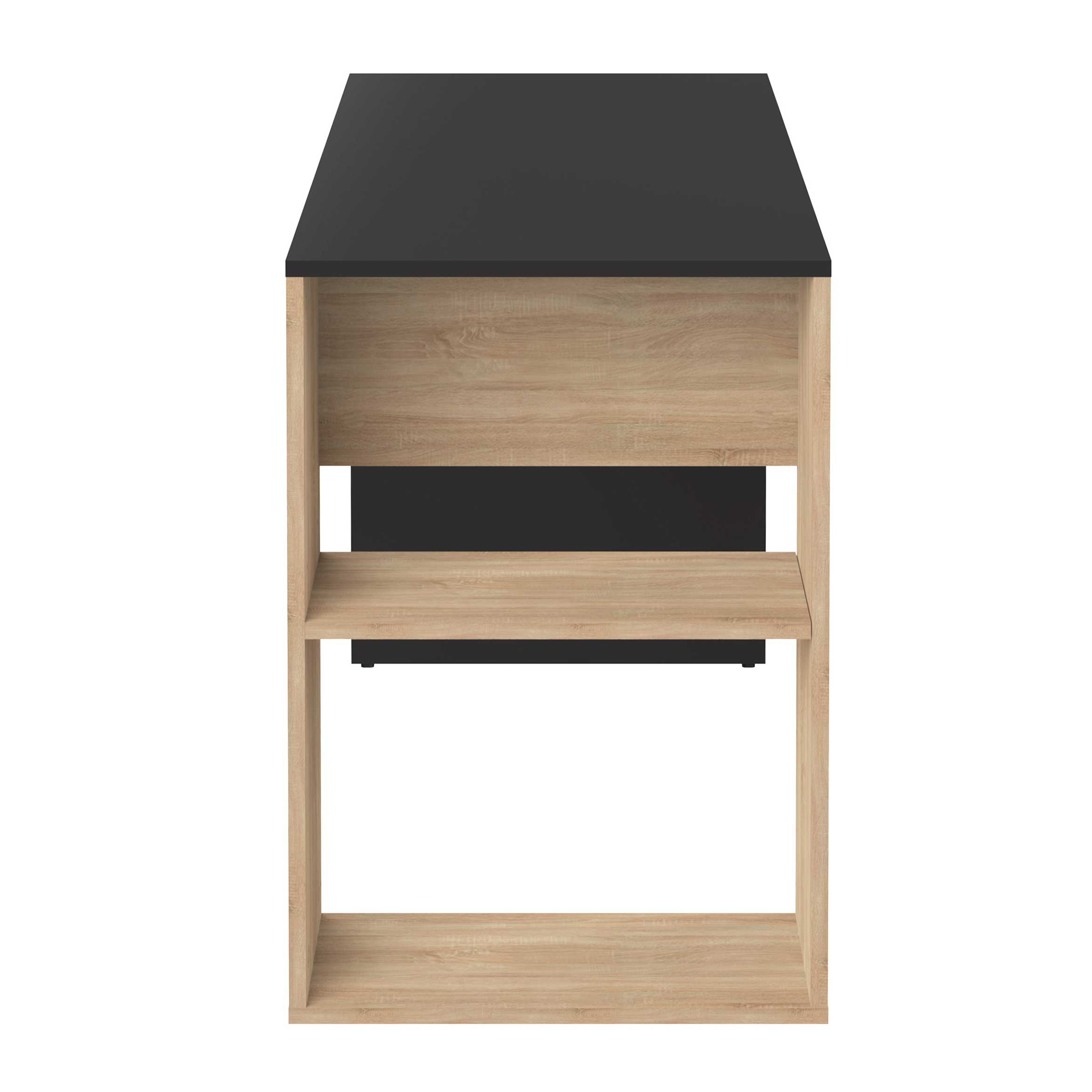 Bureau Meryl 114cm - chêne/noir - Image 4
