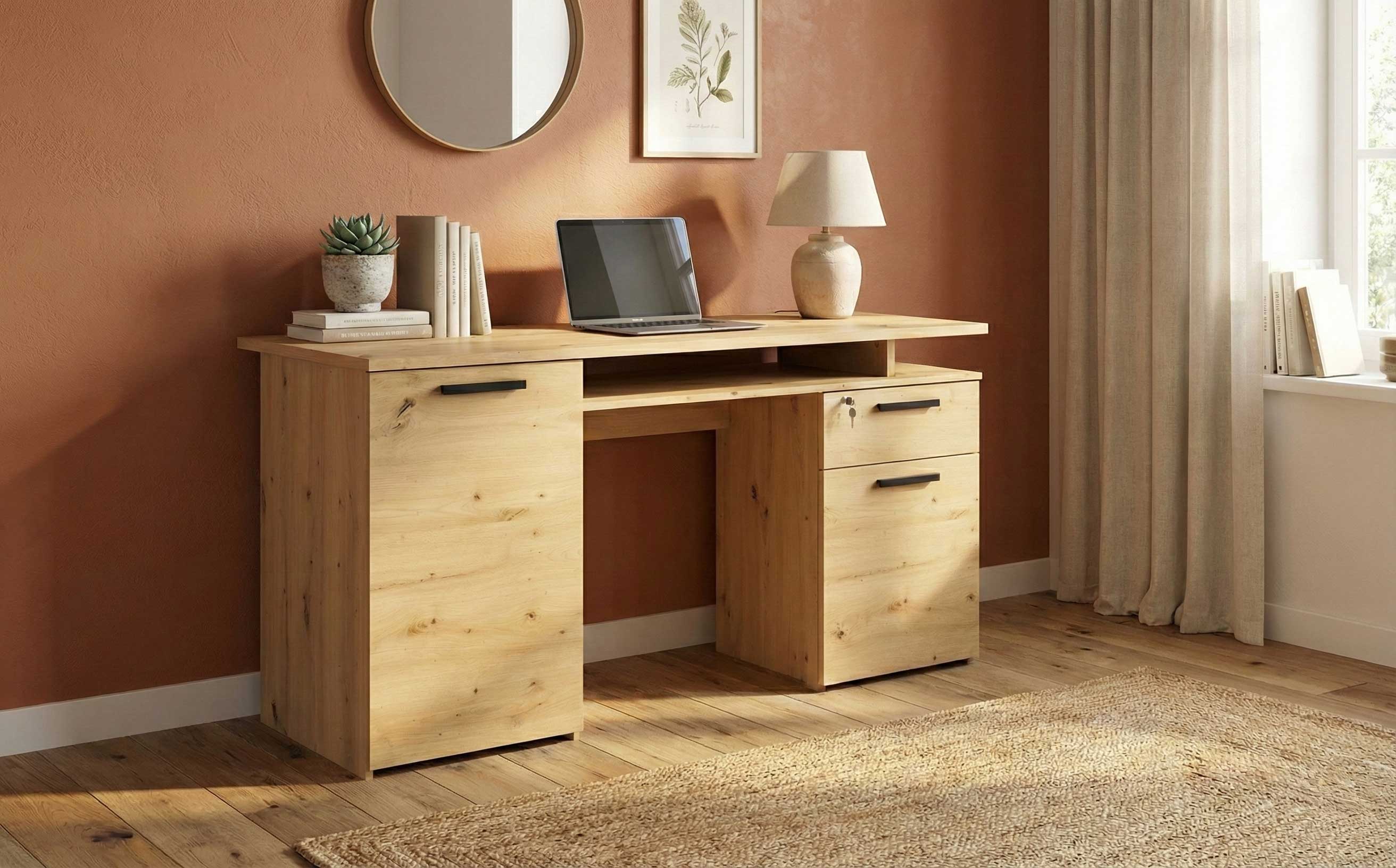 Bureau Ministre 152cm - chêne - Image 10