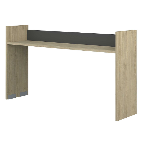 Bureau sur roulettes Portia 175x40x97 - chêne/anthracite - Image 5