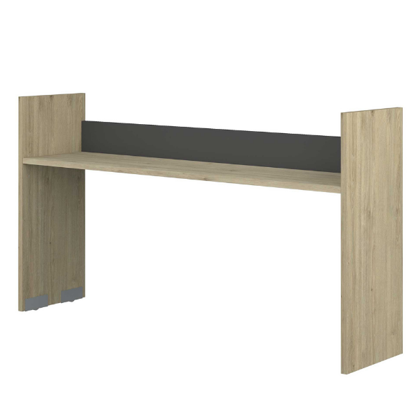 Bureau sur roulettes Portia 175x40x97 - chêne/anthracite - Image 6