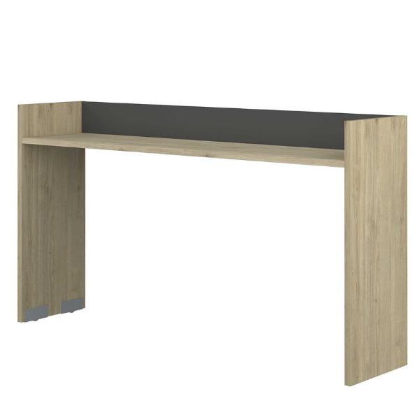 Bureau sur roulettes Portia 175x40x97 - chêne/anthracite - Image 7