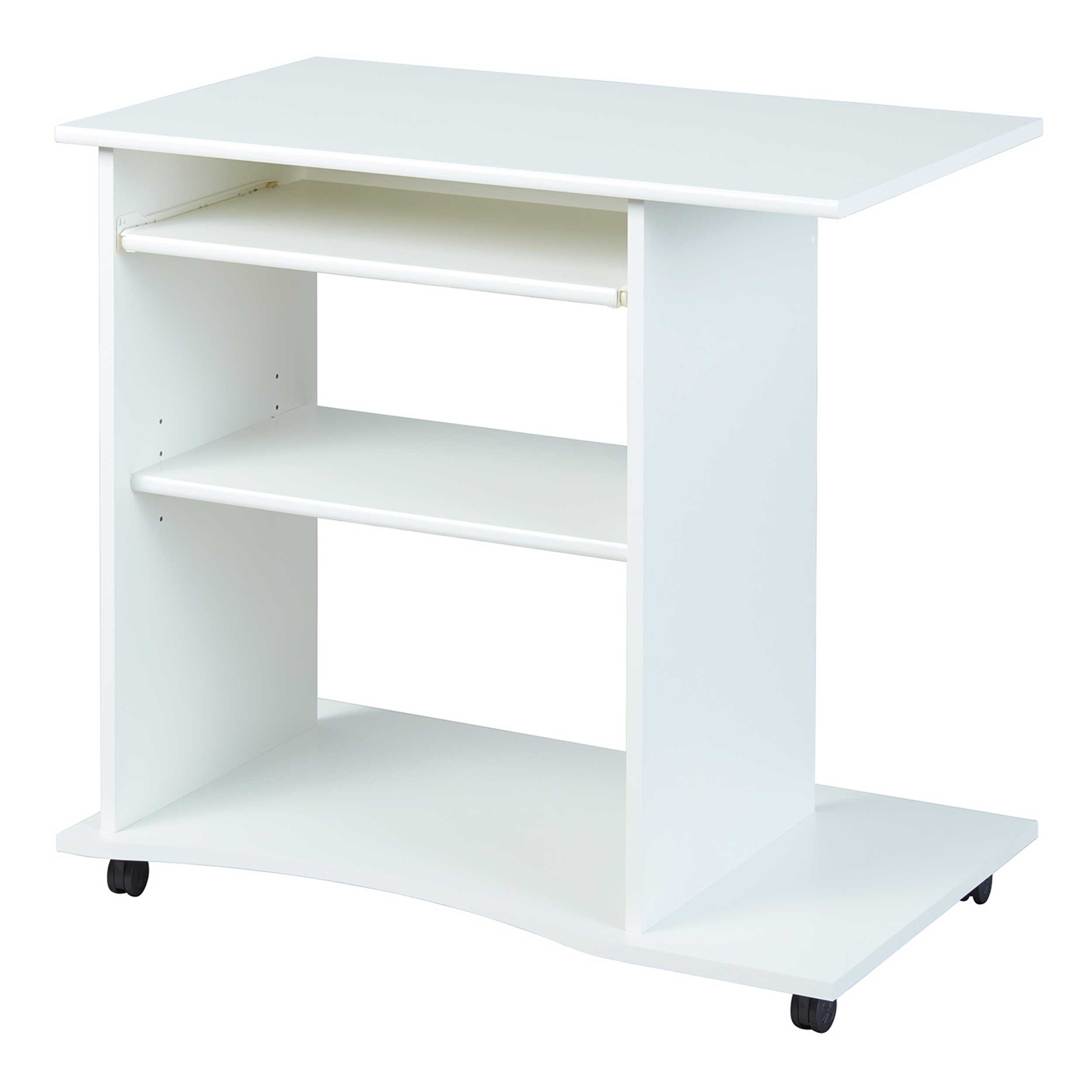 Bureau sur roulettes pour ordinateur Adda - blanc - Image 10
