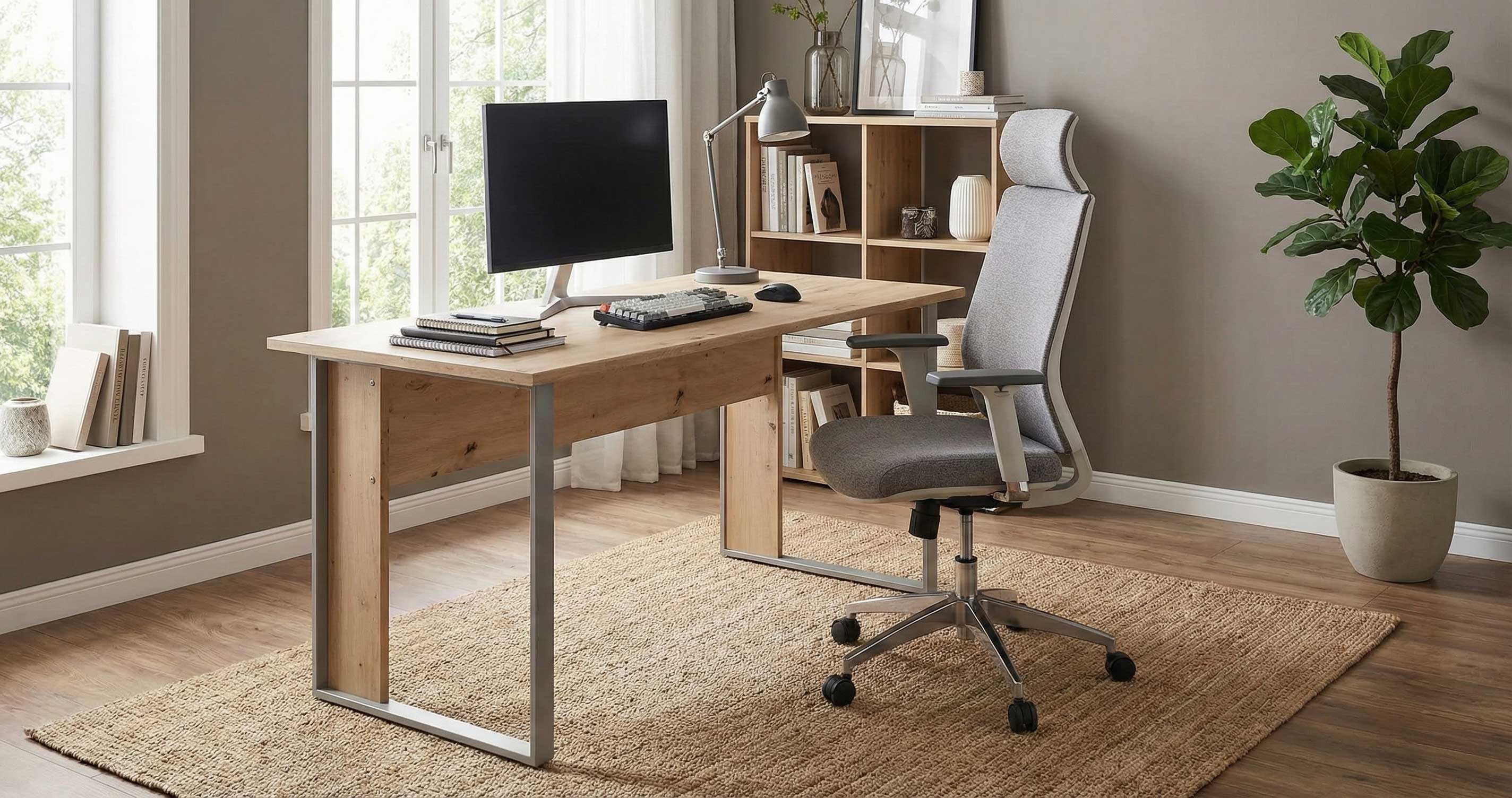 Bureau The Office 180 cm - chêne artisan - Image 5