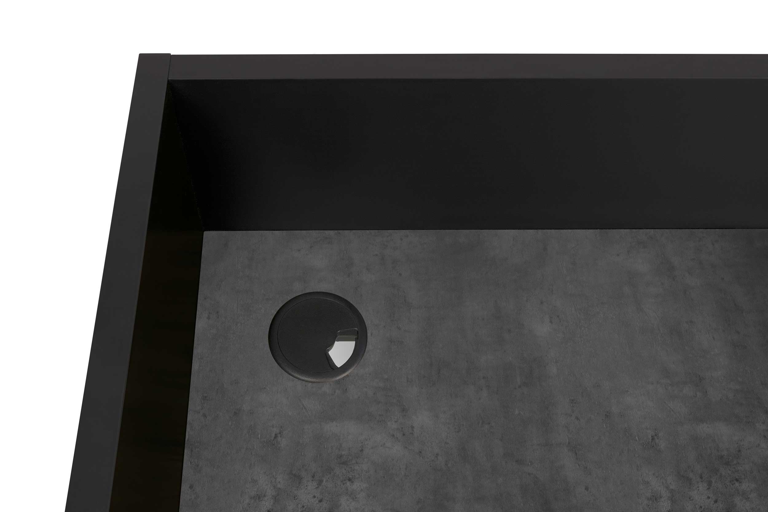 Bureau Volta 90cm - noir/béton - Image 5