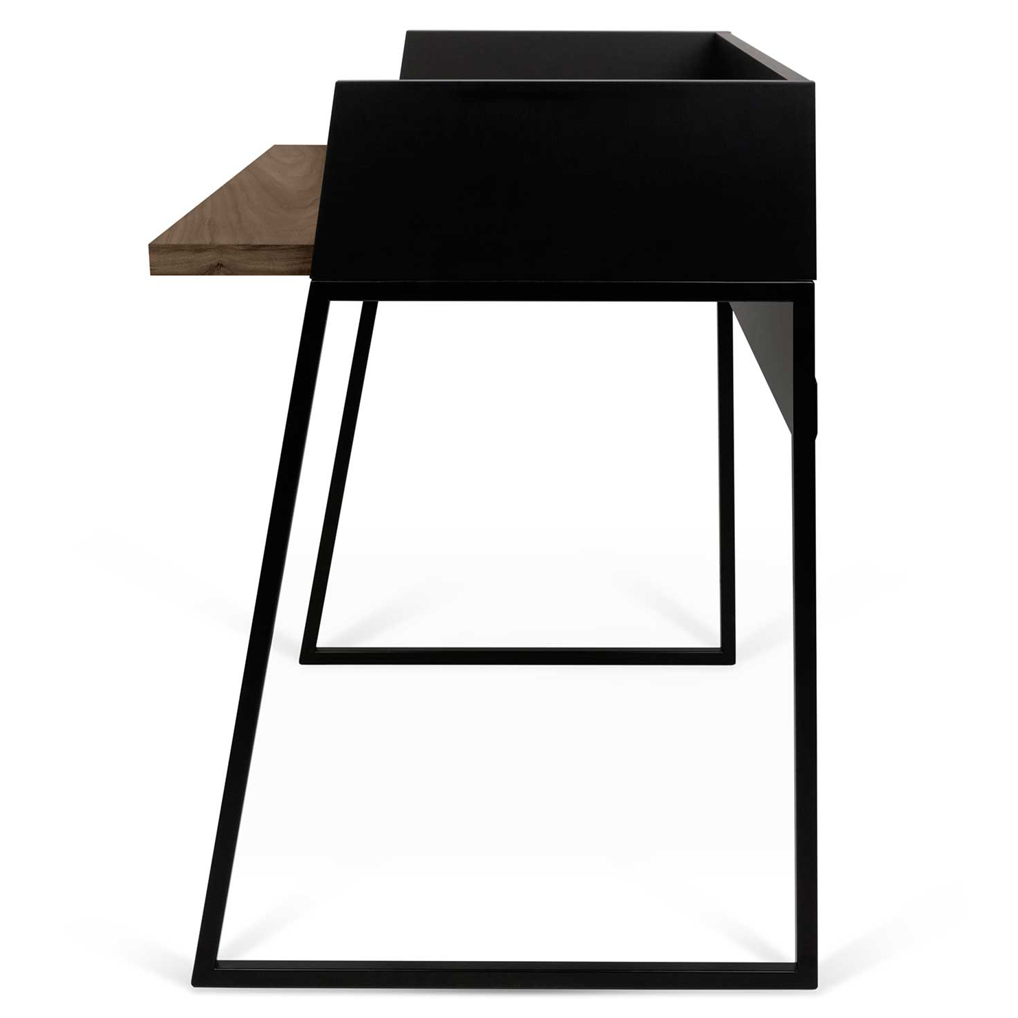 Bureau Volta 90cm - noir/noyer - Image 3