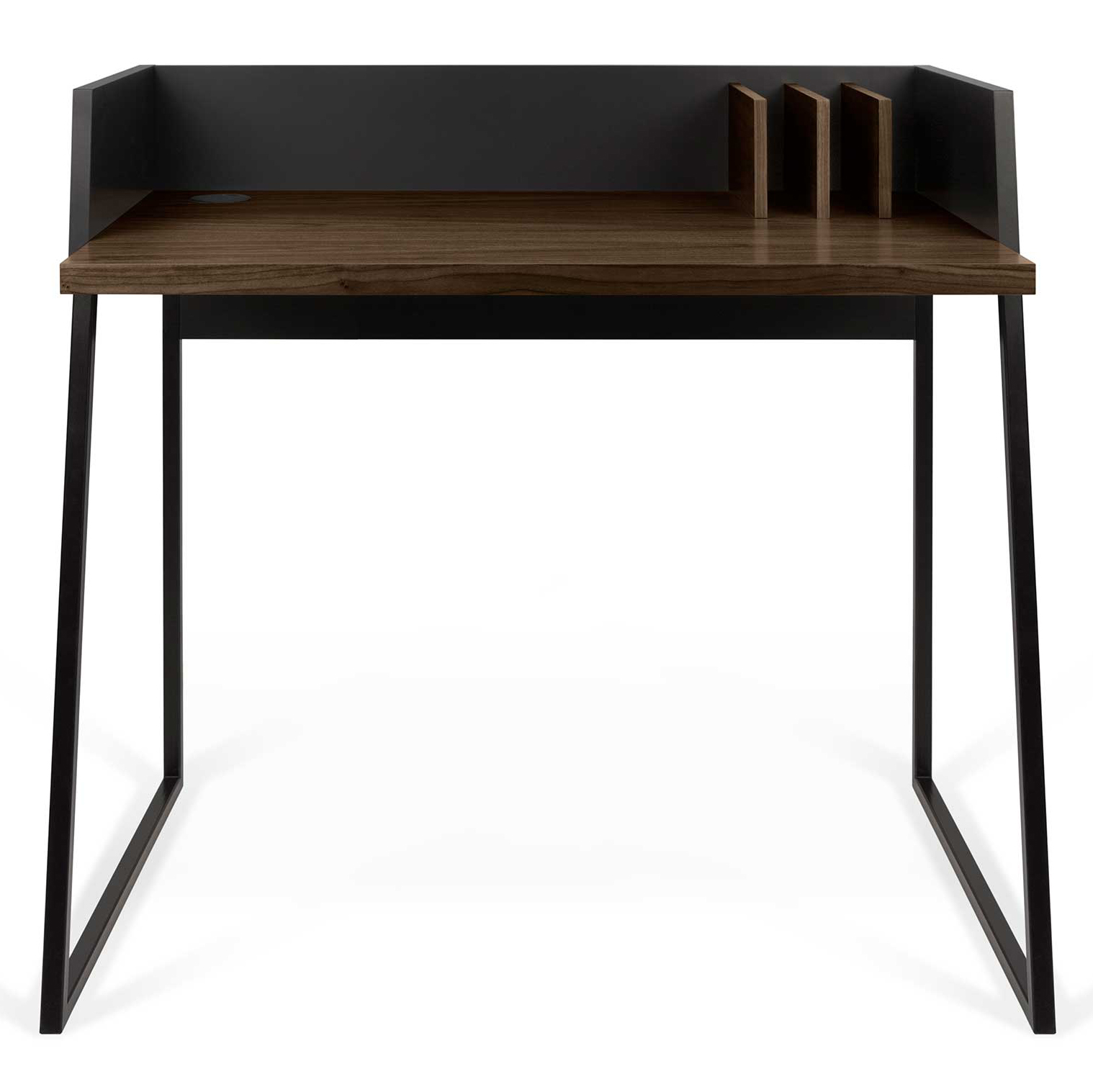 Bureau Volta 90cm - noir/noyer - Image 7