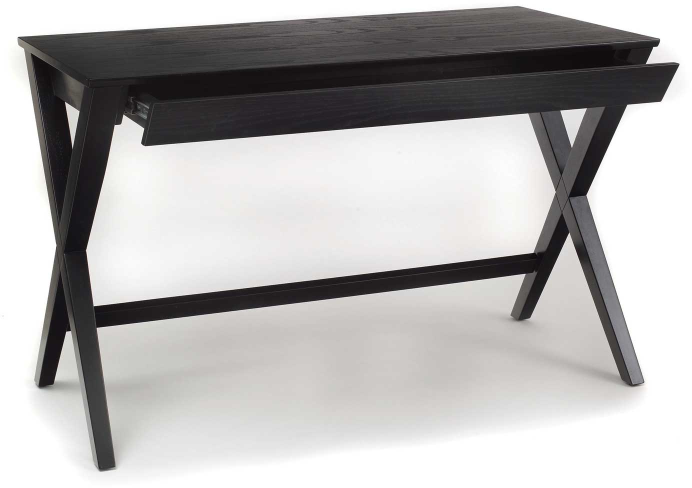 Bureau Wami 120cm, 1 tiroir - noir - Image 3