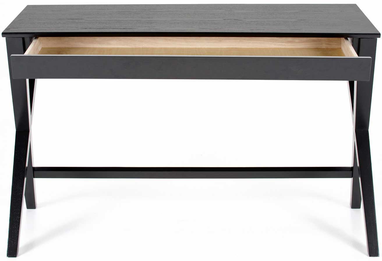 Bureau Wami 120cm, 1 tiroir - noir - Image 5