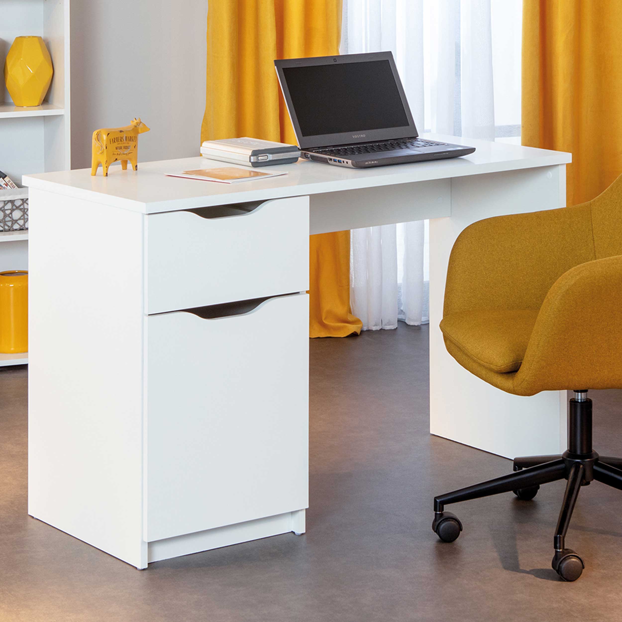 Bureau Westphalen 115cm - blanc