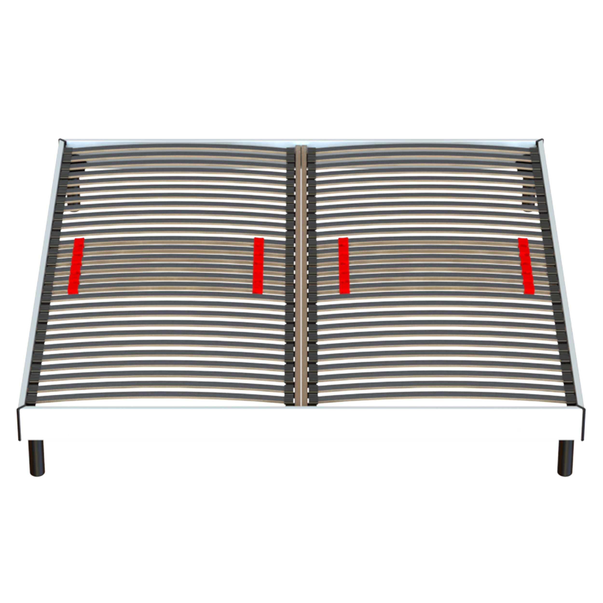 Cadre de lit Senne 28 lattes 140x200 - blanc - Image 3