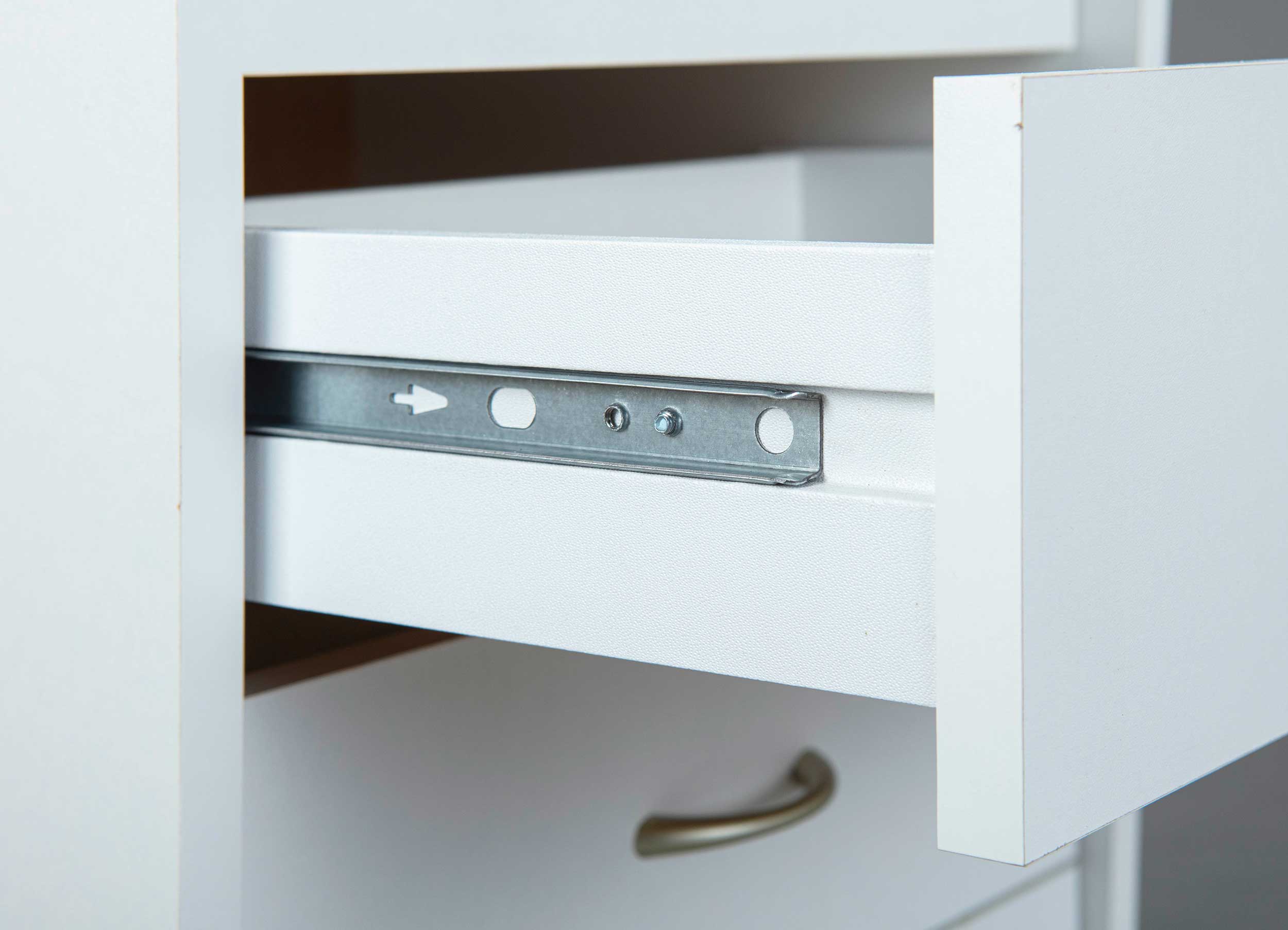 Caisson à roulettes Podence à 4 tiroirs - blanc - Image 11