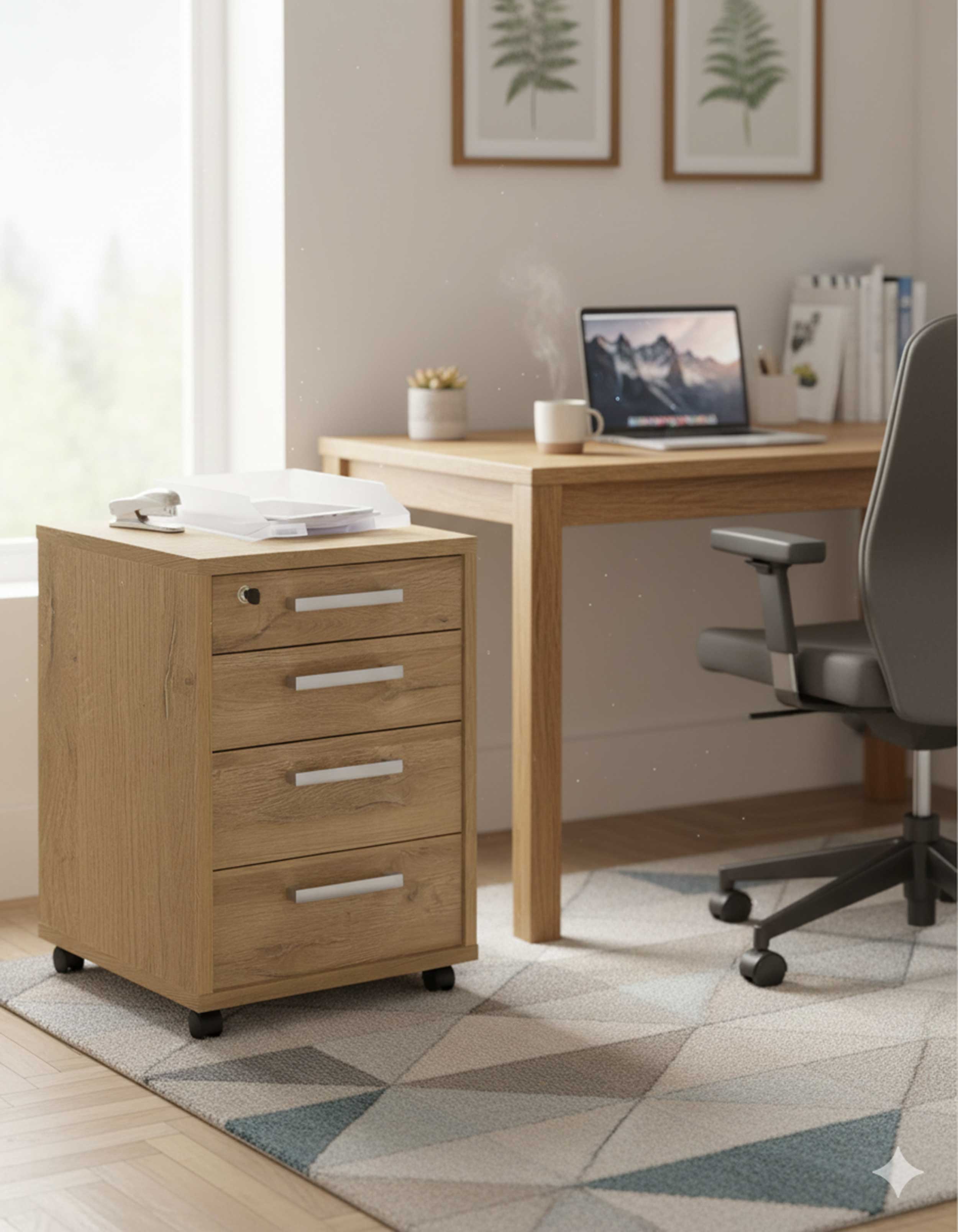 Caisson à tiroirs Gabi - chêne vieilli - Image 4