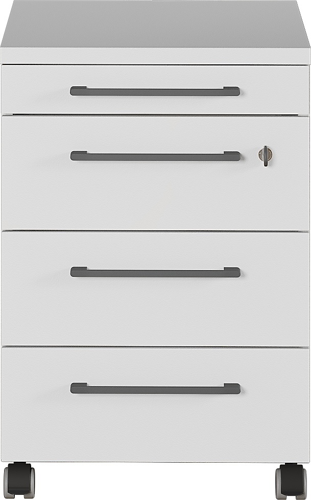 Caisson à tiroirs Osmond 4 tiroirs - gris clair - Image 2