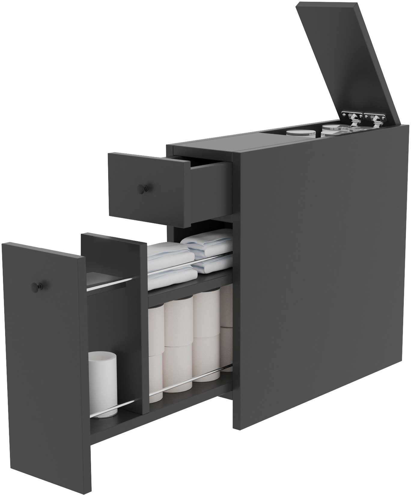 Calencia Meuble de salle de bain | 100 % MÉLAMINE | Anthracite - Image 4