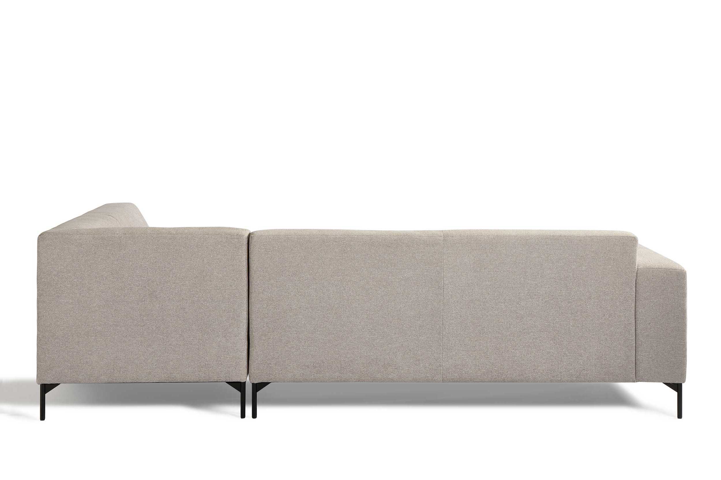 Canapé d'angle droit - gris - Image 2